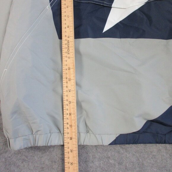 NFL New England Patriots x Staple Navy Print 1/4 Zip Windbreaker Jacket XL 406 - Picture 13 of 15